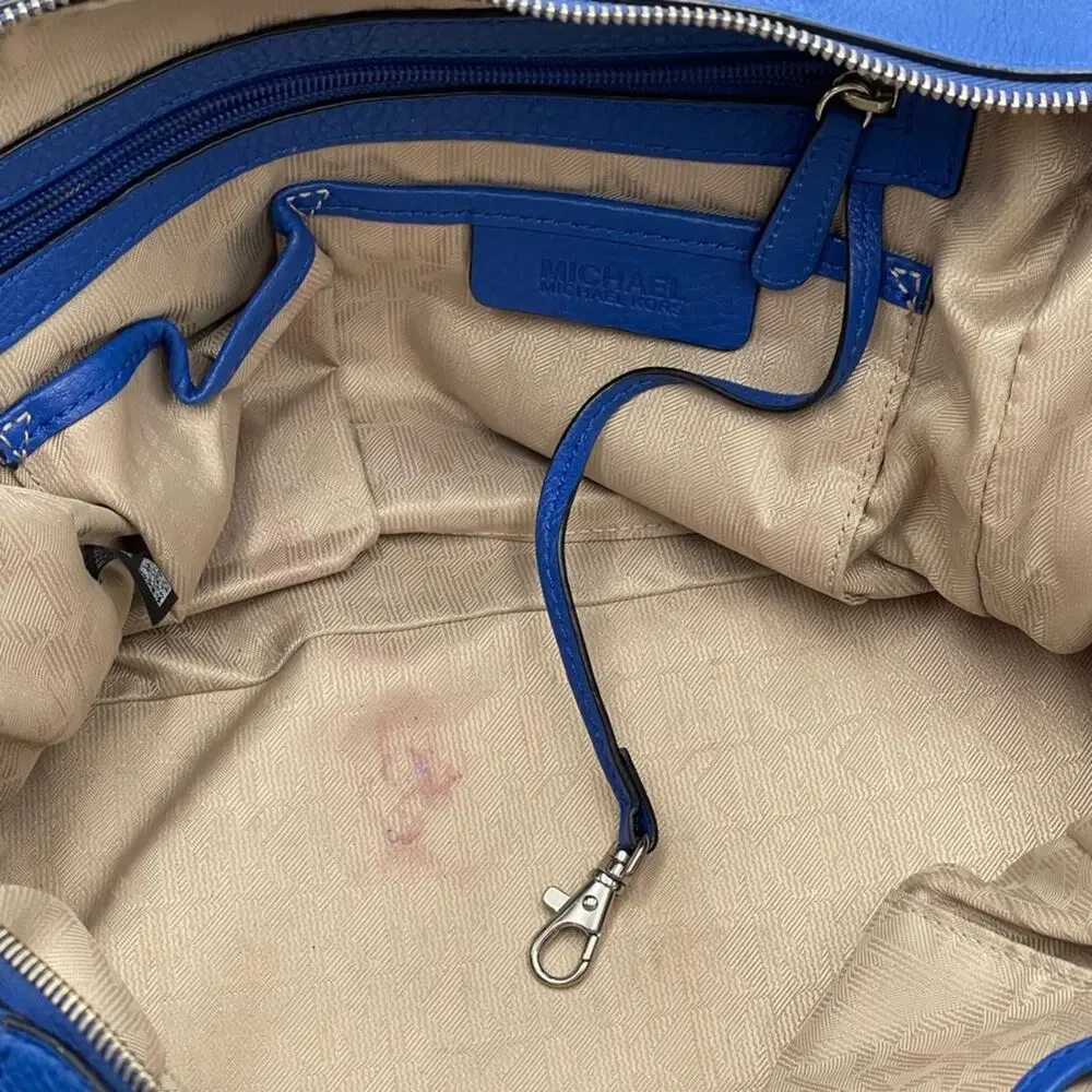 MICHAEL Michael Kors Large Kirby Satchel Electric Blue EUC - Picture 9 of 16